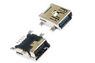 China USB-A type 4-8 pin female180°Solder dual pin-type Connector