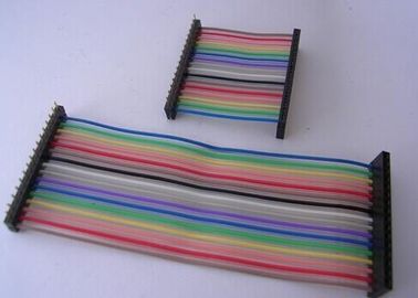 China brand OEM 2.54mm colorful IDC cable,single rows