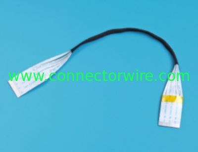 shenzhen 0.5mm dutio video ffc cable, wrap cloth