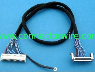 shenzhen computer LVDS twist cable assemblies for LCD,JST PHD 2.0mm pitch