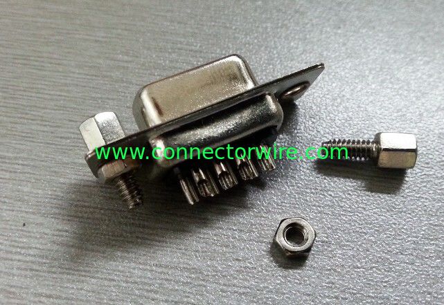 China D-SUB DB9 Connector For PCB board with screw,HF,Rohs