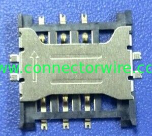 dongguan MICRO SIM CARD connector 1.5H,solder outside