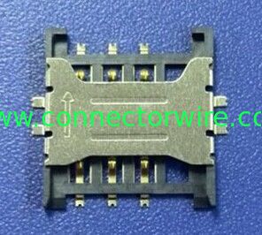 cn 0086 MICRO SIM CARD connector 1.5H,solder outside
