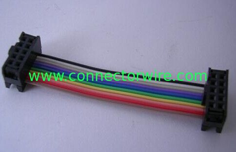 China cheap 2.54mm colorful IDC cable,dual rows