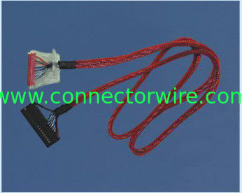 Flat colorful TV LCD Lvds Cable,assembly equal Dupont housing and JAE FI-X 30hl housing