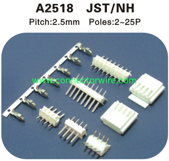China brand JST NH 2.5mm Pitch male and female connectors
