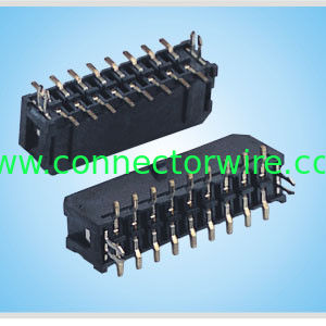 Vertical 43045-2415 Connector With Press Fit metal Retention Clips For Routers