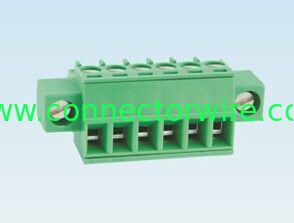 PCB Plug In Terminal Block With 3.81MM Pitch , Rohs