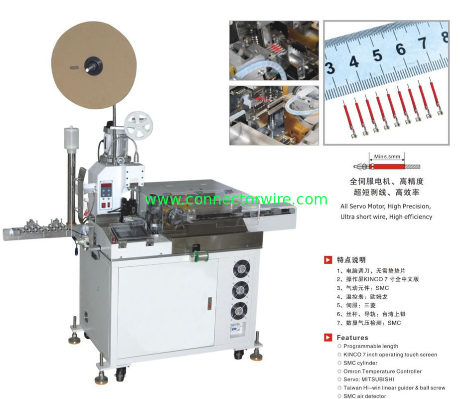 501 Auto Crimping Strip Tinning  Machine For Terminal Contact Pins Wire assembly Solution
