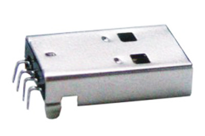 A-type 4 pin male 90° DIP type Connector