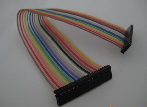 Guangdong OEM 2.54mm colorful IDC cable,single row