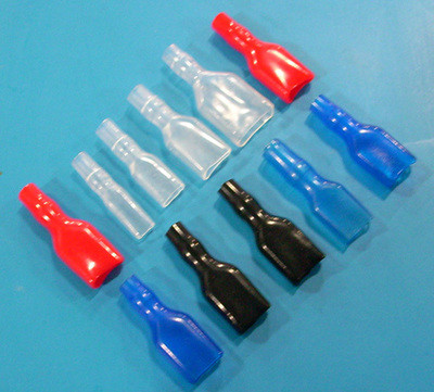 PVC Sleeve For Faston 250 187 Terminal Rohs Black Blue Clear Transparent Blue