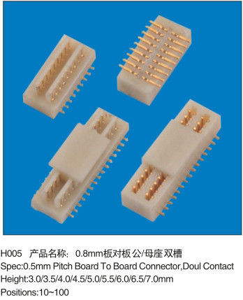 0.8MM Pitch Female Plug Board Connector To Computer Motherboard Notebook 100 Pins