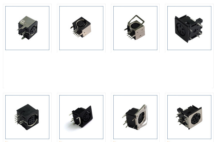 Mini Din Socket Terminal Jack For Stereo, Switch, Audio Rohs UL ...